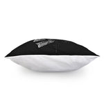 Monochrome Punk Skull Print Pillow Cover