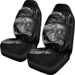 Monochrome Punk Skull Print Universal Fit Car Seat Covers