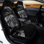 Monochrome Punk Skull Print Universal Fit Car Seat Covers