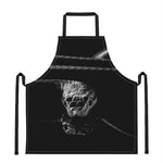 Monochrome Rhinoceros Ratsnake Print Apron
