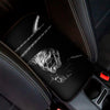 Monochrome Rhinoceros Ratsnake Print Car Center Console Cover