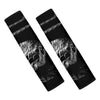 Monochrome Rhinoceros Ratsnake Print Car Seat Belt Covers