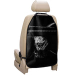Monochrome Rhinoceros Ratsnake Print Car Seat Organizers