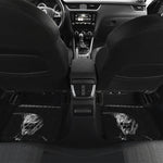 Monochrome Rhinoceros Ratsnake Print Front and Back Car Floor Mats