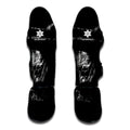 Monochrome Rhinoceros Ratsnake Print Muay Thai Shin Guards