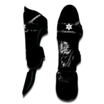 Monochrome Rhinoceros Ratsnake Print Muay Thai Shin Guard