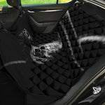 Monochrome Rhinoceros Ratsnake Print Pet Car Back Seat Cover