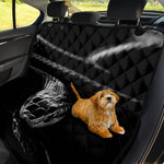 Monochrome Rhinoceros Ratsnake Print Pet Car Back Seat Cover