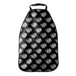 Monochrome Rose Pattern Print Car Seat Organizers