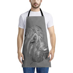 Monochrome Shar Pei Print Apron