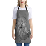 Monochrome Shar Pei Print Apron