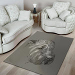 Monochrome Shar Pei Print Area Rug