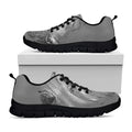 Monochrome Shar Pei Print Black Running Shoes