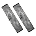 Monochrome Shar Pei Print Car Seat Belt Covers