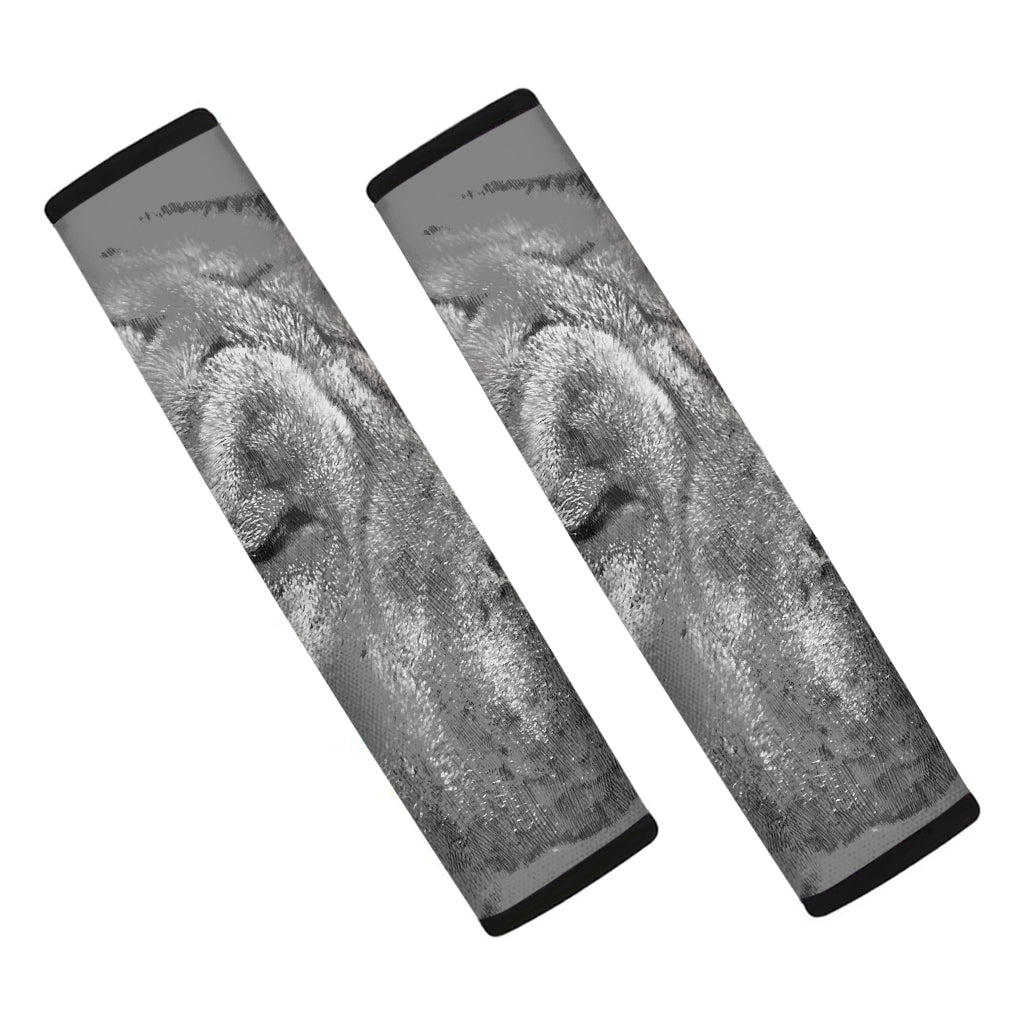 Monochrome Shar Pei Print Car Seat Belt Covers