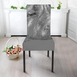 Monochrome Shar Pei Print Dining Chair Slipcover