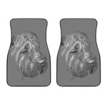 Monochrome Shar Pei Print Front Car Floor Mats