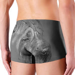Monochrome Shar Pei Print Men's Boxer Briefs
