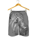 Monochrome Shar Pei Print Men's Shorts
