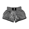 Monochrome Shar Pei Print Muay Thai Boxing Shorts