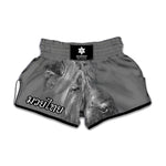 Monochrome Shar Pei Print Muay Thai Boxing Shorts