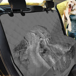 Monochrome Shar Pei Print Pet Car Back Seat Cover