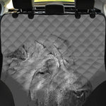 Monochrome Shar Pei Print Pet Car Back Seat Cover