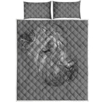 Monochrome Shar Pei Print Quilt Bed Set