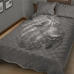 Monochrome Shar Pei Print Quilt Bed Set