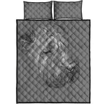 Monochrome Shar Pei Print Quilt Bed Set
