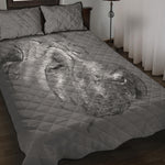 Monochrome Shar Pei Print Quilt Bed Set