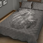 Monochrome Shar Pei Print Quilt Bed Set
