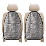 Monochrome Spring Floral Print Car Seat Organizers