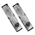 Monochrome Wolf Print Car Seat Belt Covers