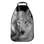 Monochrome Wolf Print Car Seat Organizers