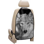 Monochrome Wolf Print Car Seat Organizers