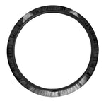 Monochrome Wolf Print Car Steering Wheel Cover