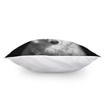 Monochrome Wolf Print Pillow Cover