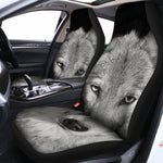 Monochrome Wolf Print Universal Fit Car Seat Covers