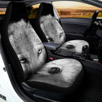 Monochrome Wolf Print Universal Fit Car Seat Covers