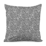 Monochrome Zentangle Pattern Print Pillow Cover