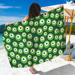 Monster Eyes Pattern Print Beach Sarong Wrap