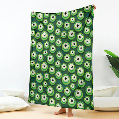 Monster Eyes Pattern Print Blanket