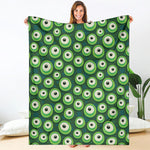 Monster Eyes Pattern Print Blanket