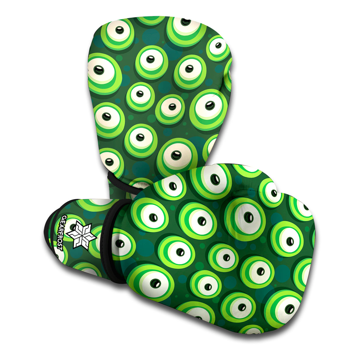 Monster Eyes Pattern Print Boxing Gloves