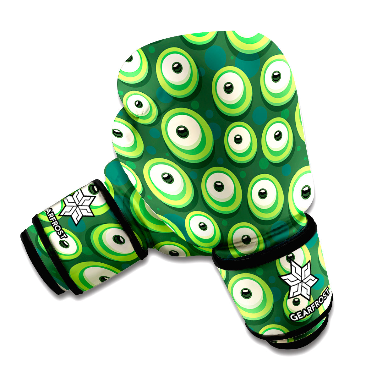 Monster Eyes Pattern Print Boxing Gloves