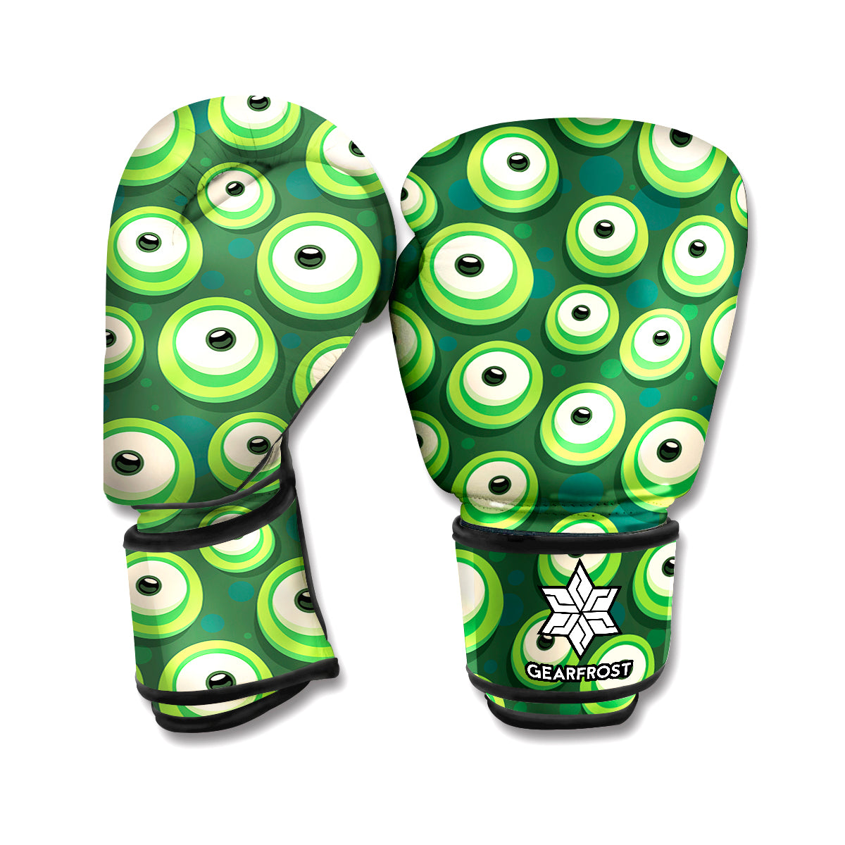 Monster Eyes Pattern Print Boxing Gloves