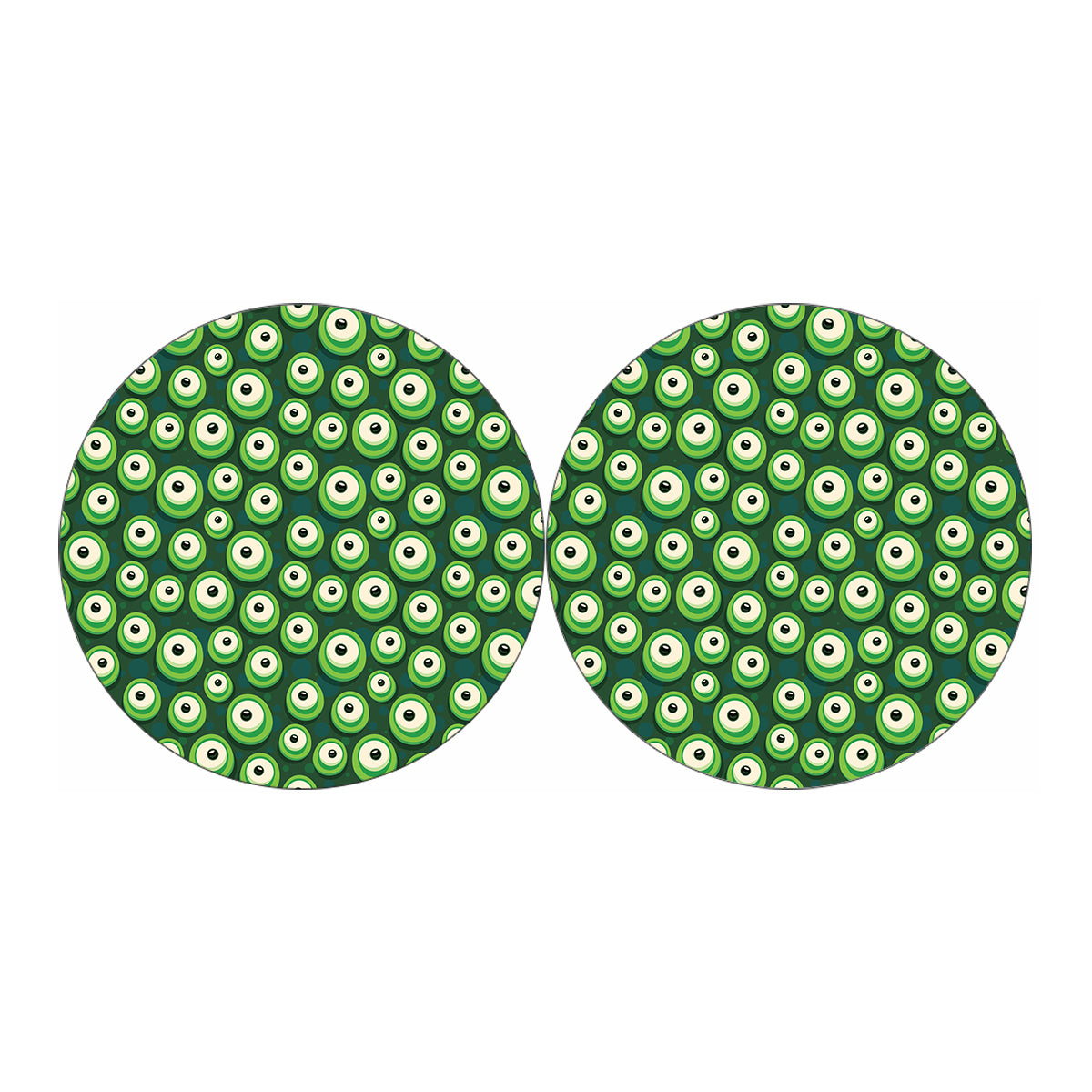 Monster Eyes Pattern Print Car Coasters
