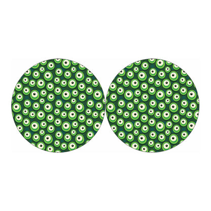 Monster Eyes Pattern Print Car Coasters