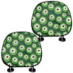 Monster Eyes Pattern Print Car Headrest Covers
